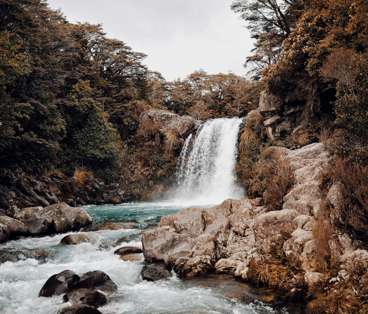 a waterfall